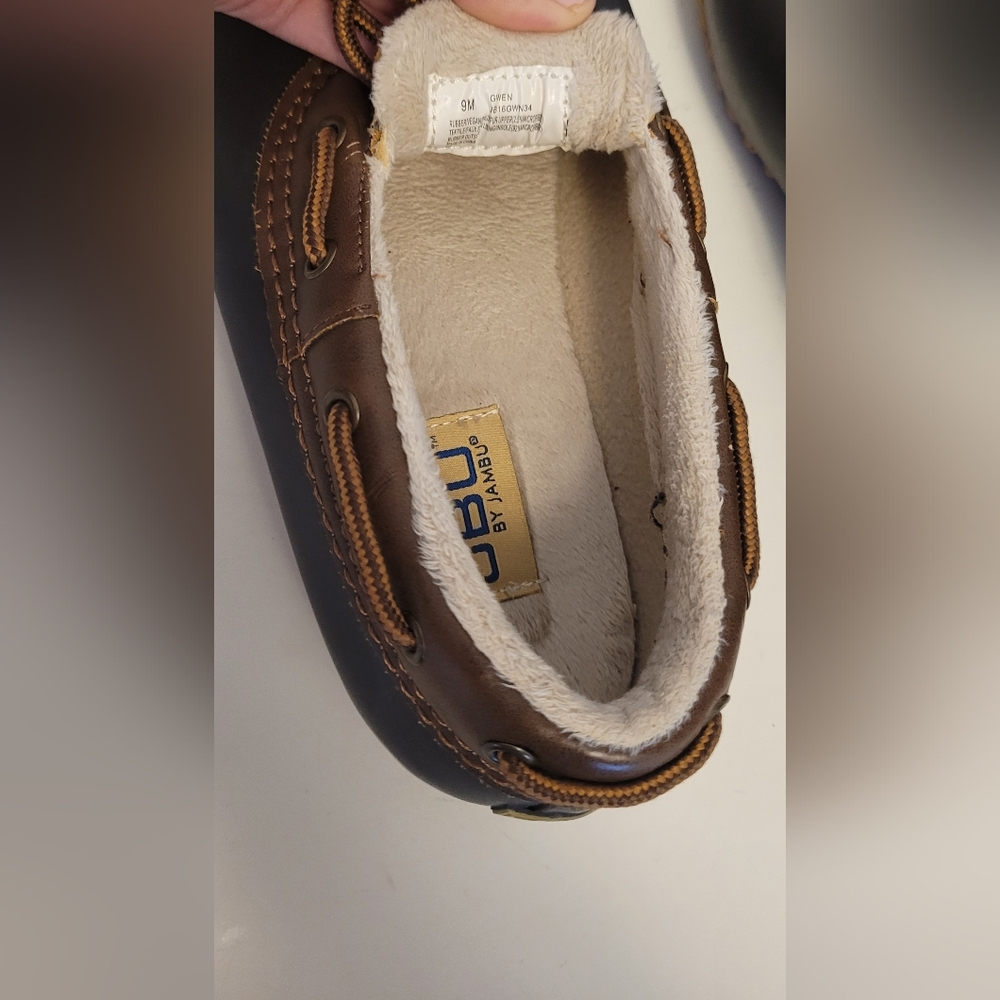 Jambu Men's Dark Brown and Black Boat Shoes - Picture 5 of 12
